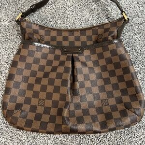 Louis Vuitton Brown Checkered Crossbody Messenger Bag